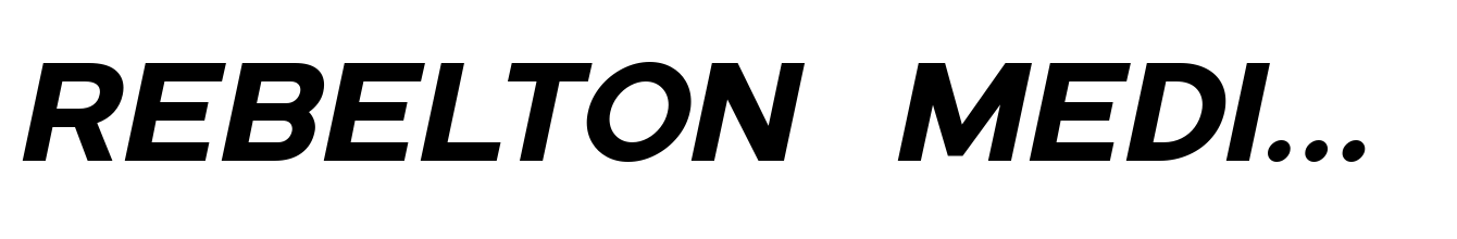 Rebelton Medium Italic